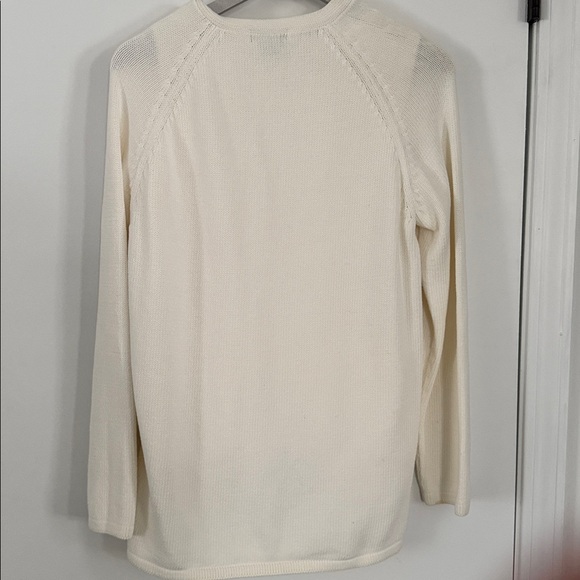 Women’s Eddie Bauer Sleeveless Tank Sweater & Cardigan Set Cream Size Large - Picture 7 of 10